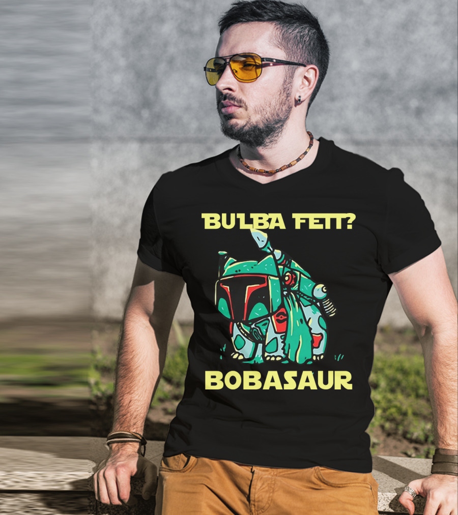 Bulba Fett Bobasaur Star Wars Crossover T-Shirt