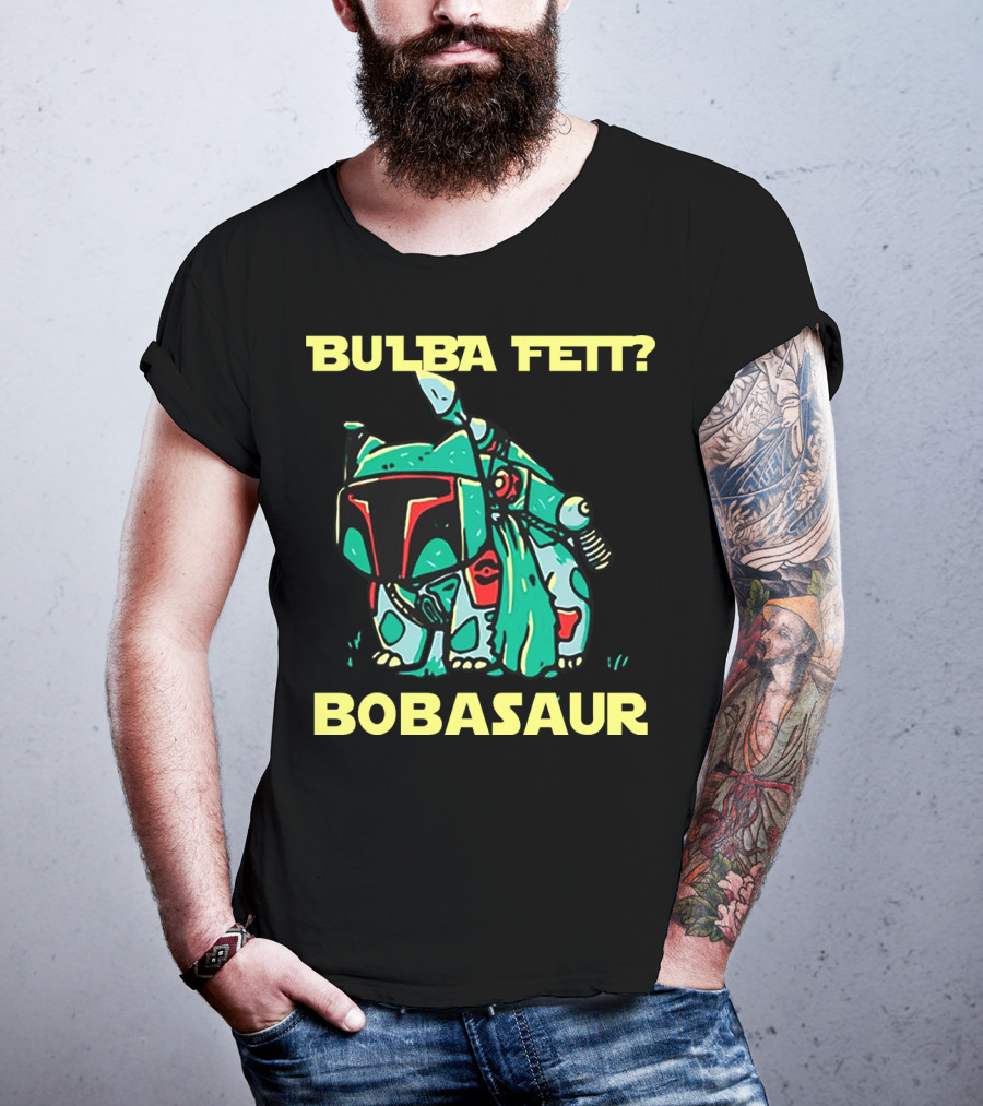 Bulba Fett Bobasaur Star Wars Crossover T-Shirt