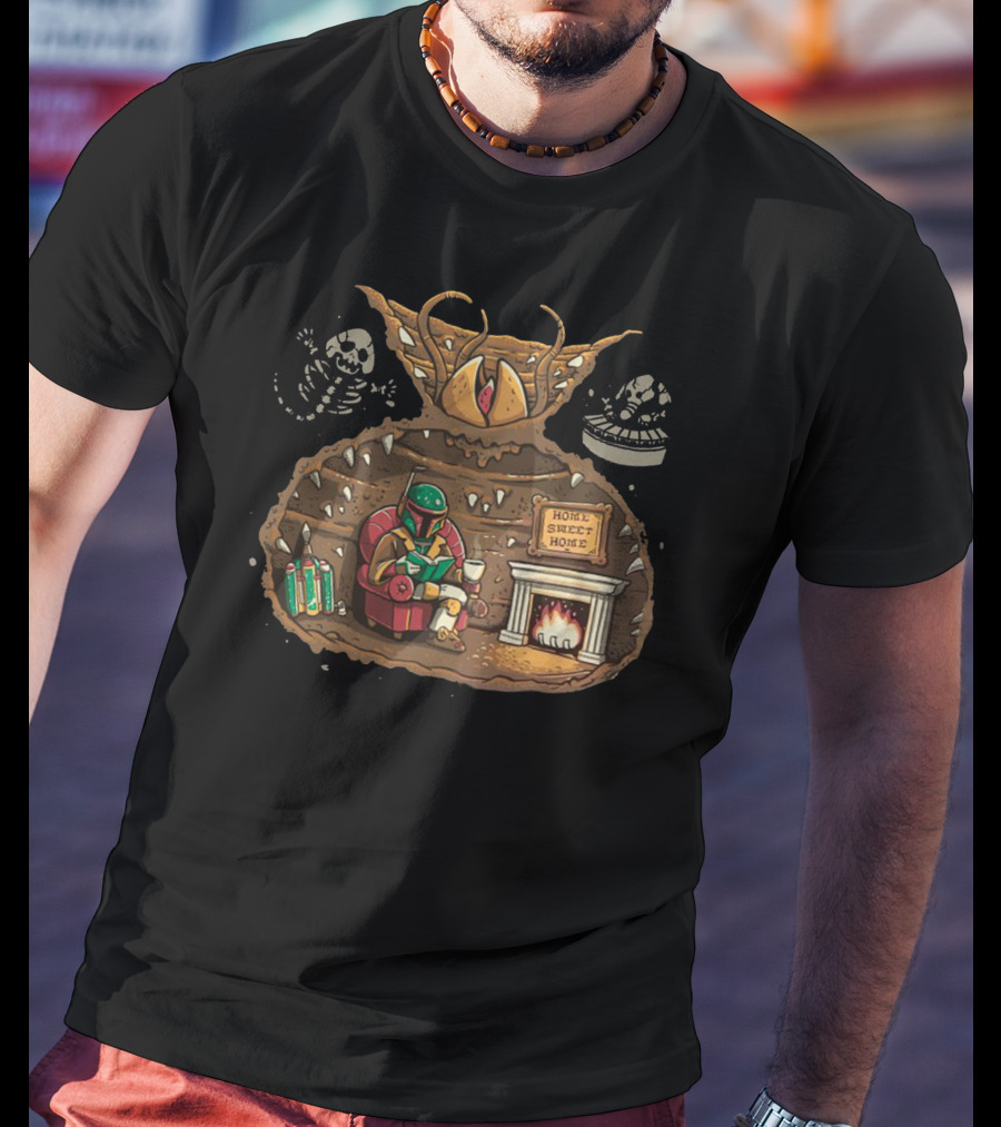 Acceptance Boba Fett Home Sweet Home Sarlacc Pit Star Wars T-Shirt