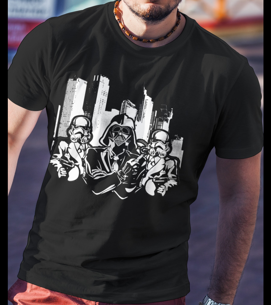 City Empire Darth Vader And Stormtroopers Star Wars T-Shirt