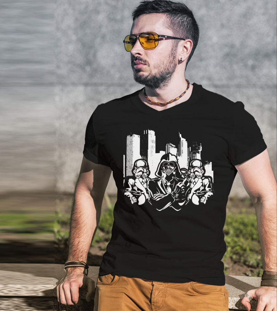 City Empire Darth Vader And Stormtroopers Star Wars T-Shirt