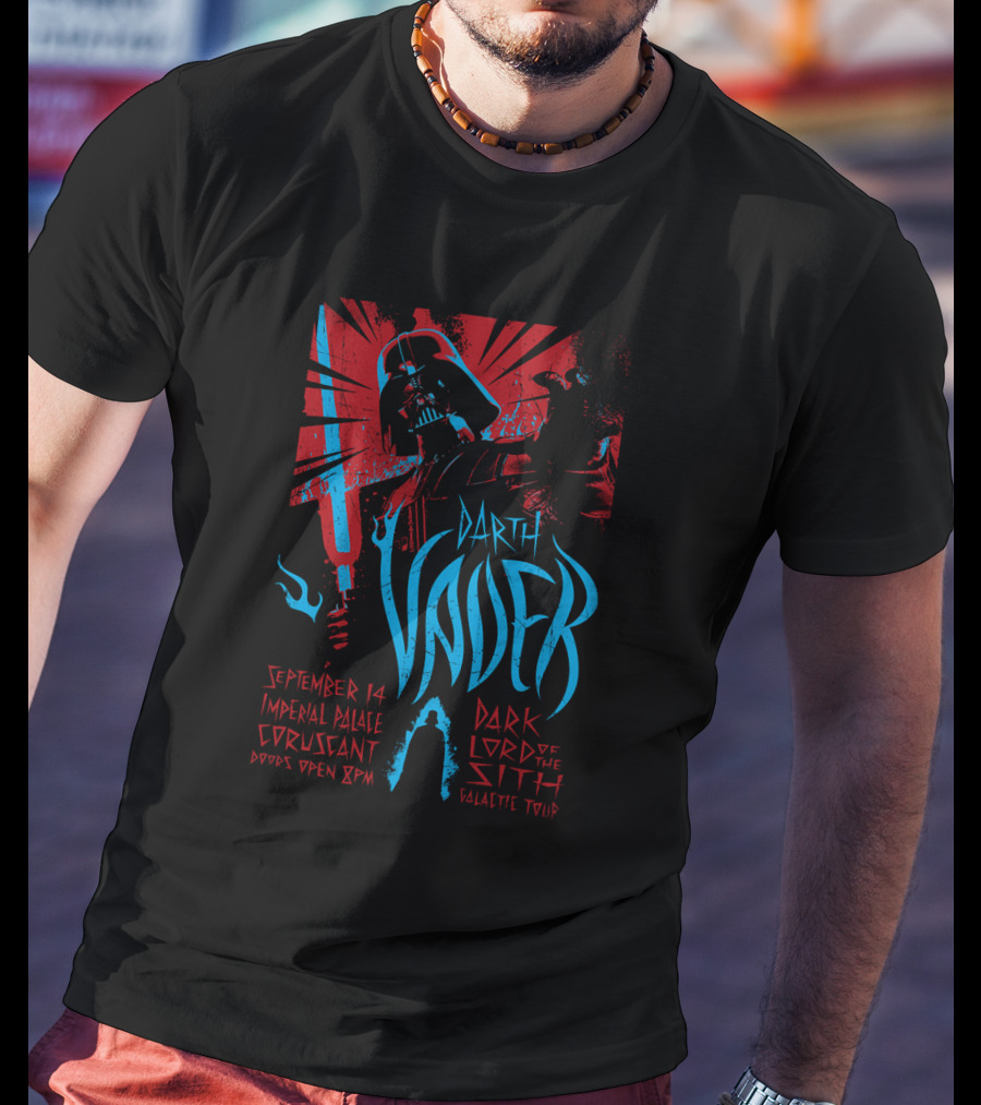 September 14 Imperial Palace Coruscant Darth Vader Dark Lord Of The Sith Galactic Tour T-Shirt