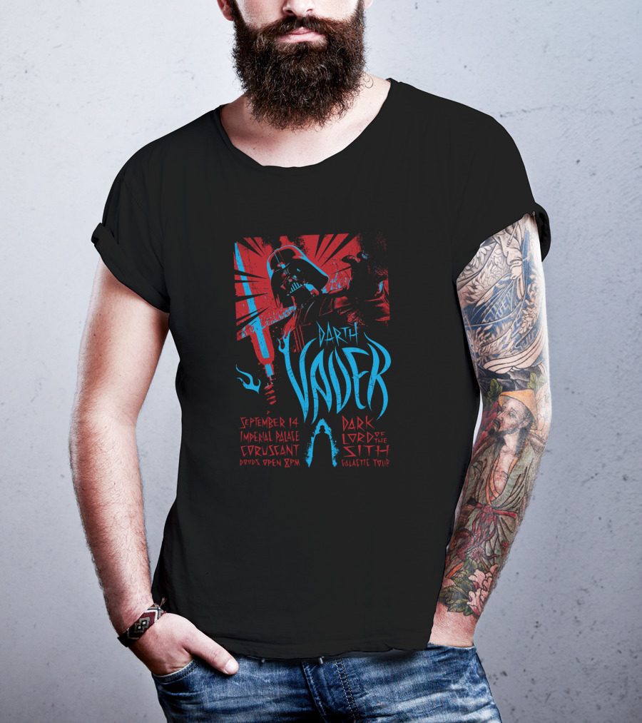 September 14 Imperial Palace Coruscant Darth Vader Dark Lord Of The Sith Galactic Tour T-Shirt