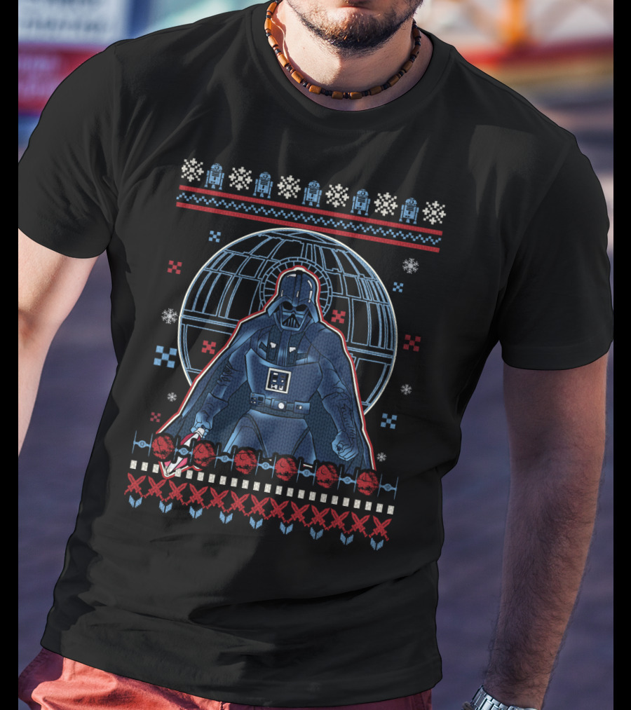 Star Wars Darth Knight Vader Xmas Night Christmas T-Shirt