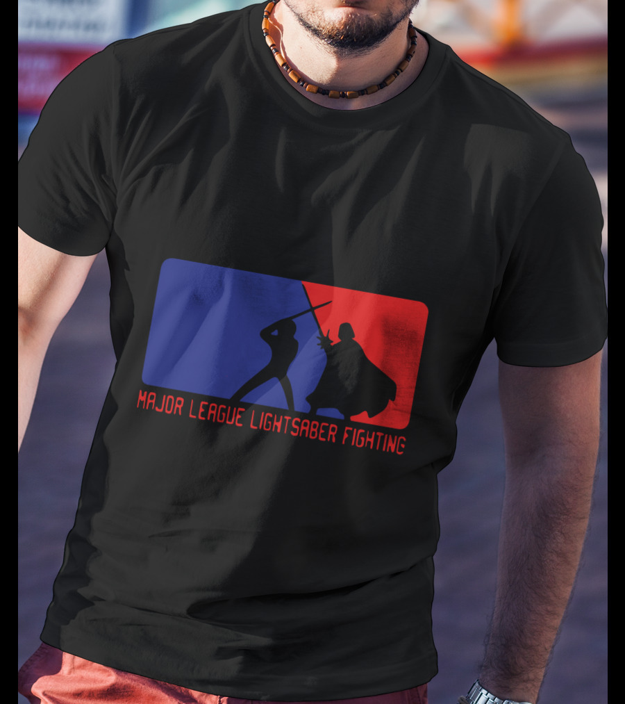Major League Lightsaber Fighting Darth Vader Star Wars T-Shirt