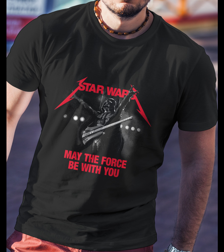 Star Wars Darth Vader Rock Star May The Force Be With You T-Shirt
