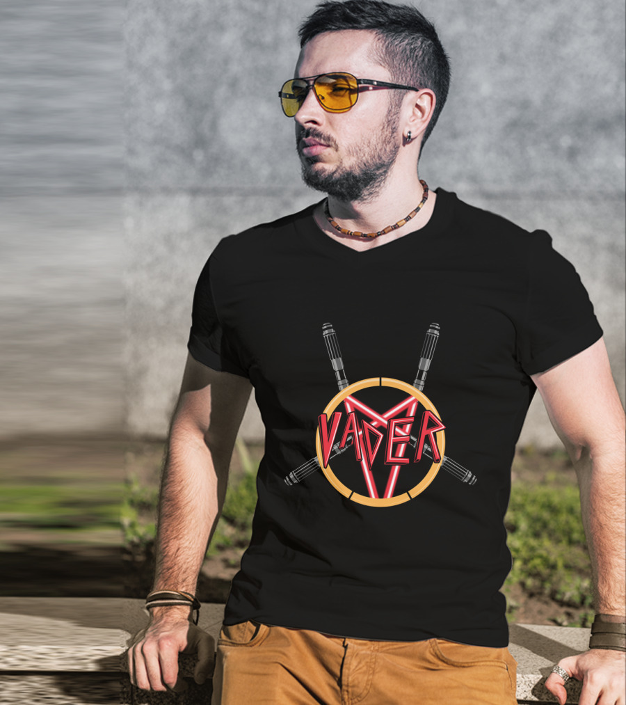 Vader Light Saber Star Wars Slayer T-Shirt