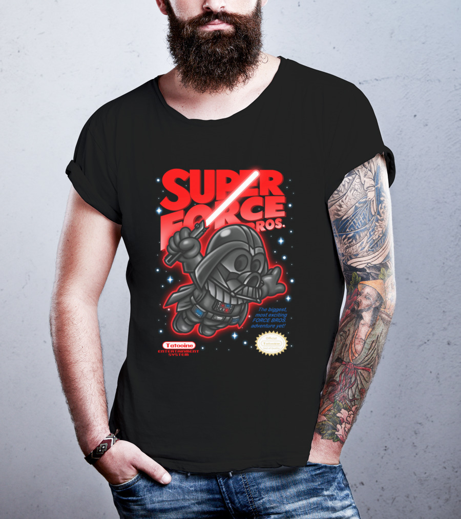 Super Force Bros Darth Vader Tatooine Entertainment System Adventure T-Shirt