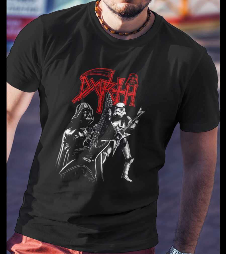 Darth Vader Star Wars Sith Rock Band Guitar Stormtrooper T-Shirt