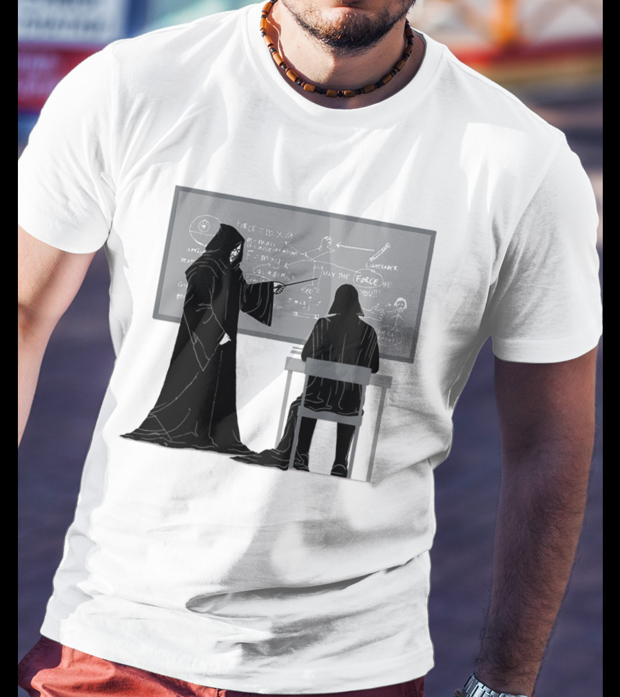 Teach The Force Darth Vader Dark Side Star Wars Classroom T-Shirt