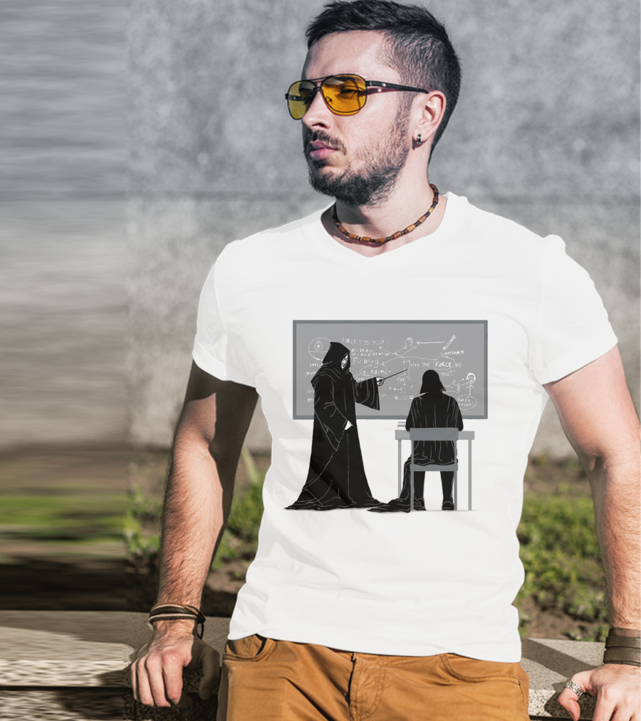 Teach The Force Darth Vader Dark Side Star Wars Classroom T-Shirt