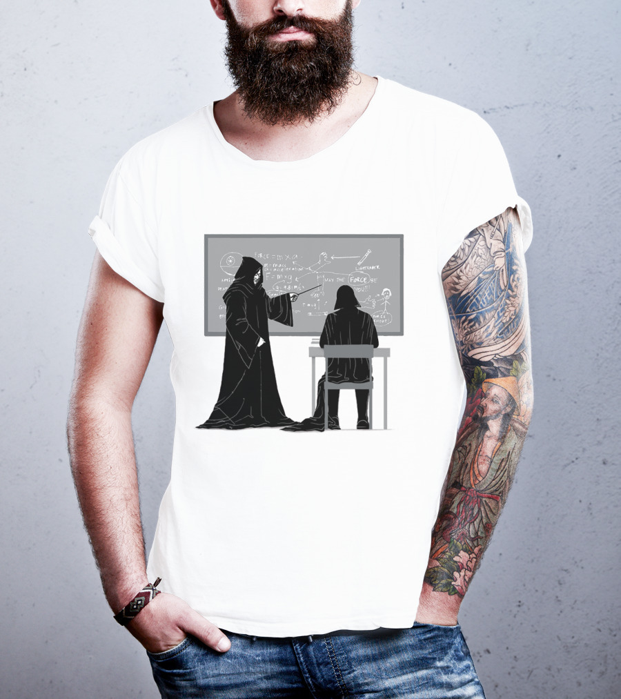 Teach The Force Darth Vader Dark Side Star Wars Classroom T-Shirt