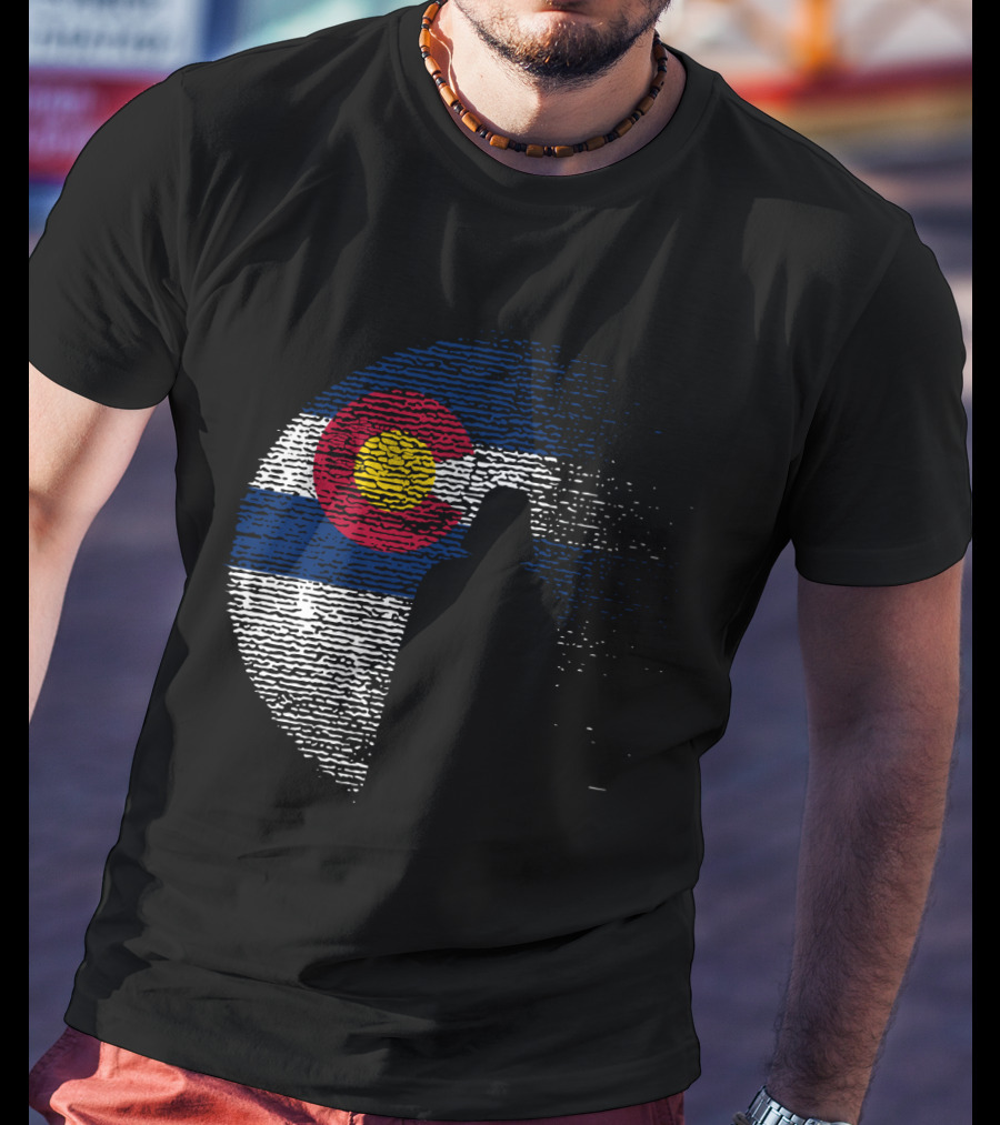 Colorado State Flag Darth Vader Death Star Moon T-Shirt