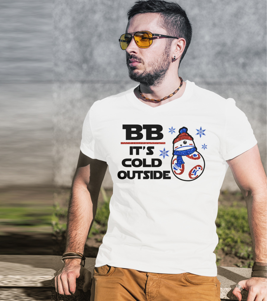BB-8 It's Cold Outside Winter Holiday Droids Star Wars T-Shirt