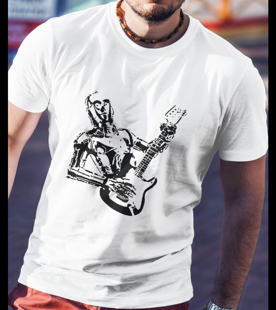 C 3PO Guitar Playing Droids Star Wars T-Shirt