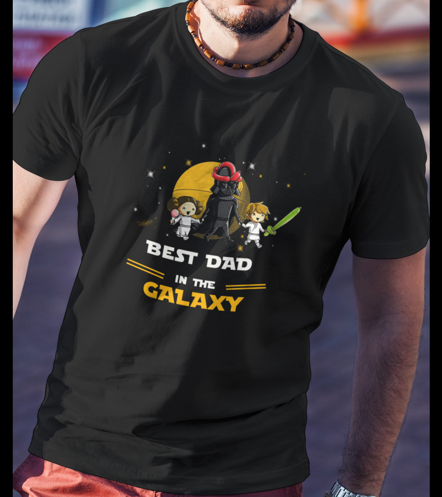 Best Dad In The Galaxy Star Wars Parody Father's Day T-Shirt