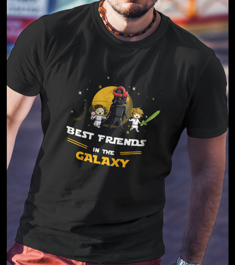 Best Friends In The Galaxy Father's Day Star Wars Daughter And Son T-Shirt