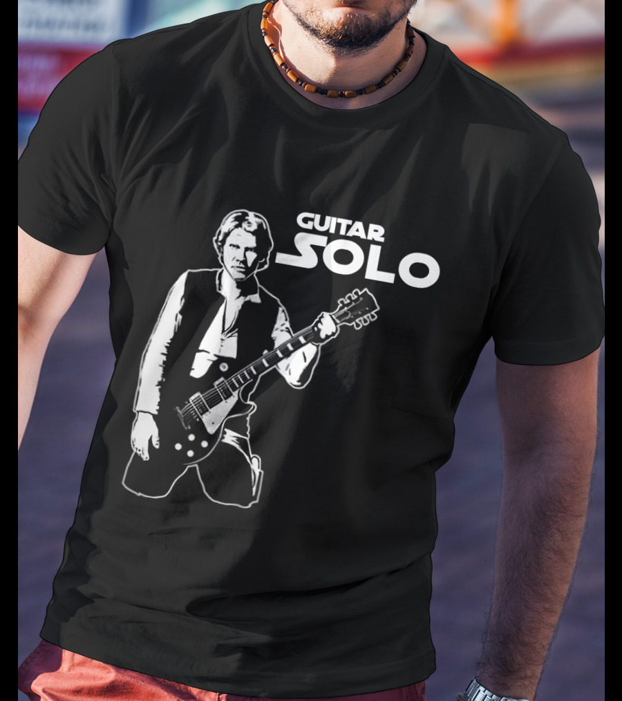 Guitar Solo Star Wars Han Solo With Guitar T-Shirt