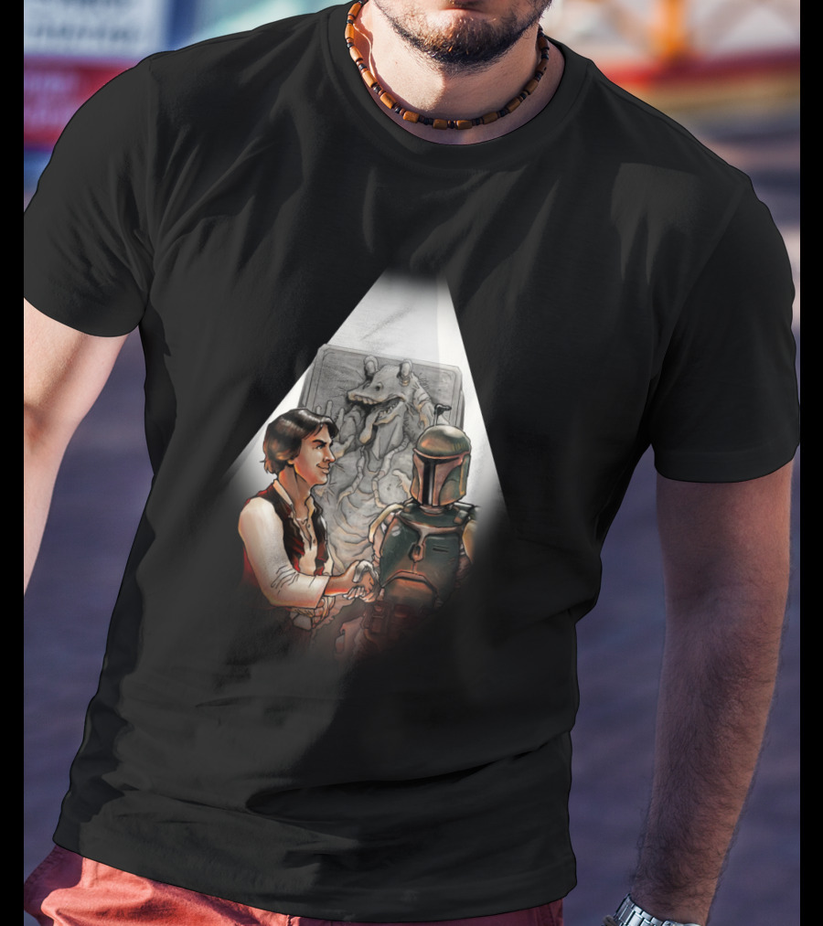 Dark Compromise Boba Fett Han Solo Star Wars Jabba The Hutt Carbonite T-Shirt