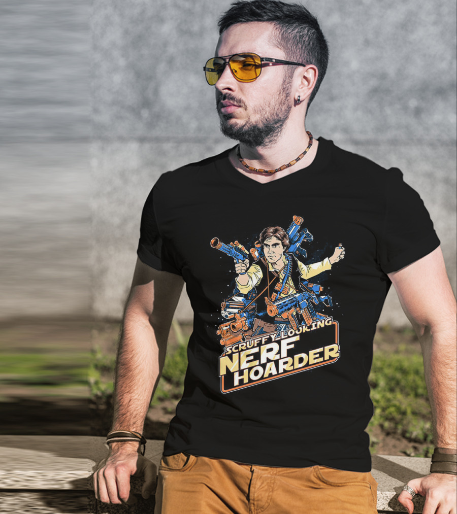 Scruffy Looking Nerf Hoarder Han Solo Star Wars T-Shirt