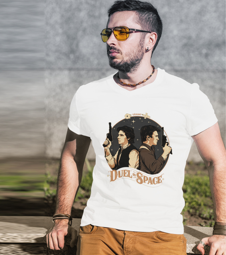 Duel In Space Versus Han Solo Star Wars T-Shirt