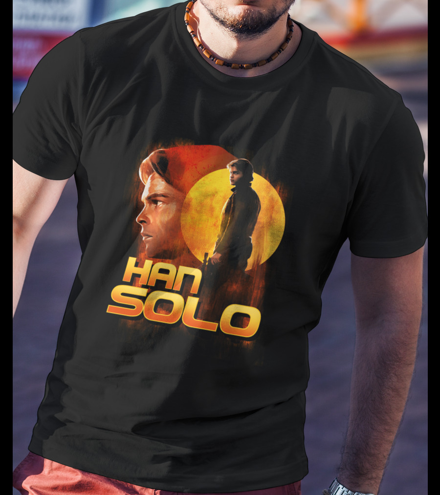 Young And Wild Han Solo Star Wars Iconic Character Graphics T-Shirt