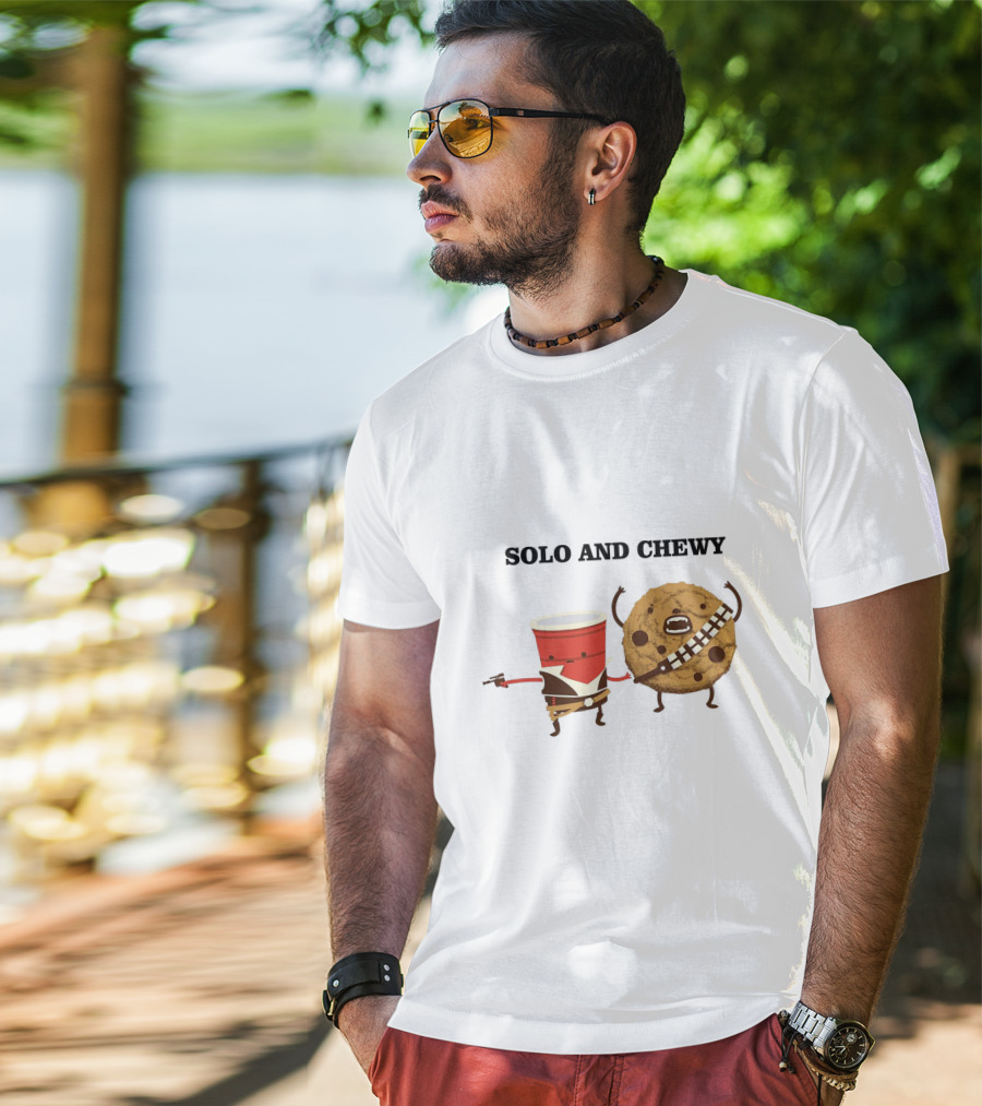 Solo And Chewy Han Solo Cup Cookie Star Wars Mashup T-Shirt