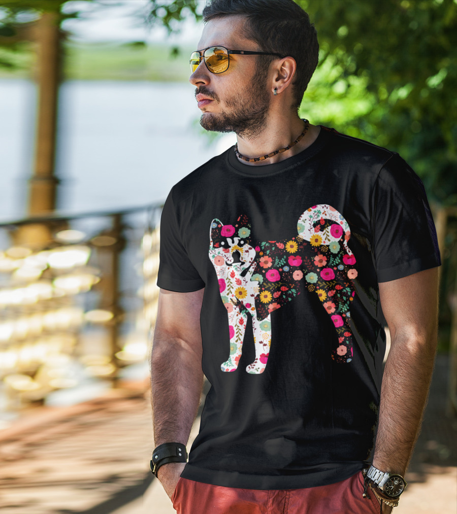 Akita Floral Patterned Body T-Shirt