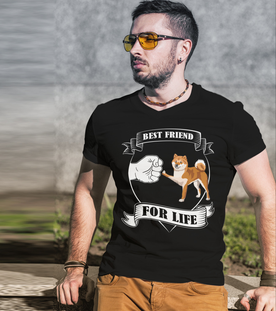 Best Friend For Life Dog Paw Bump T-Shirt