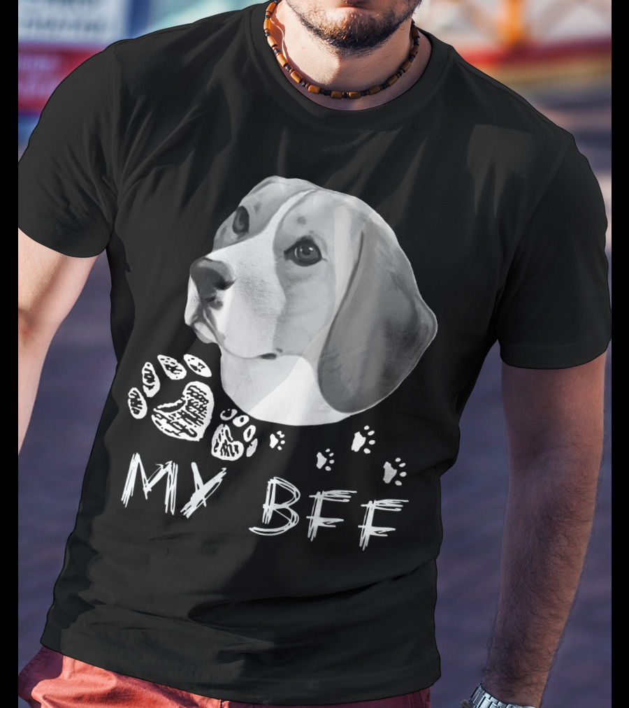 Beagle My BFF Paw Prints T-Shirt