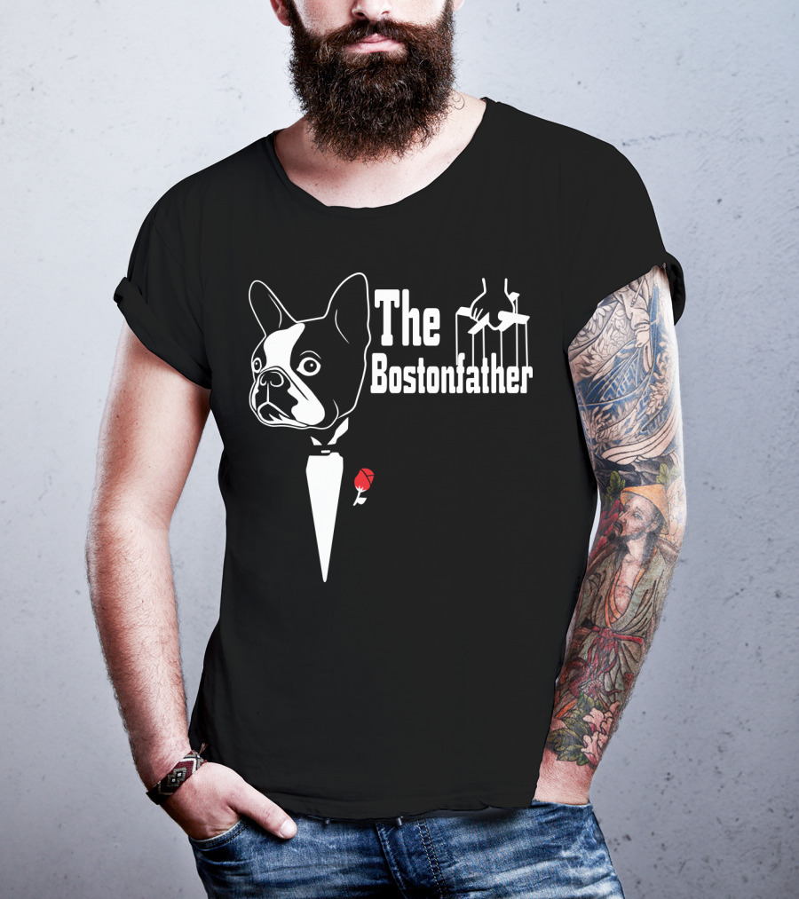 The Bostonfather Boston Terrier Mashup T-Shirt