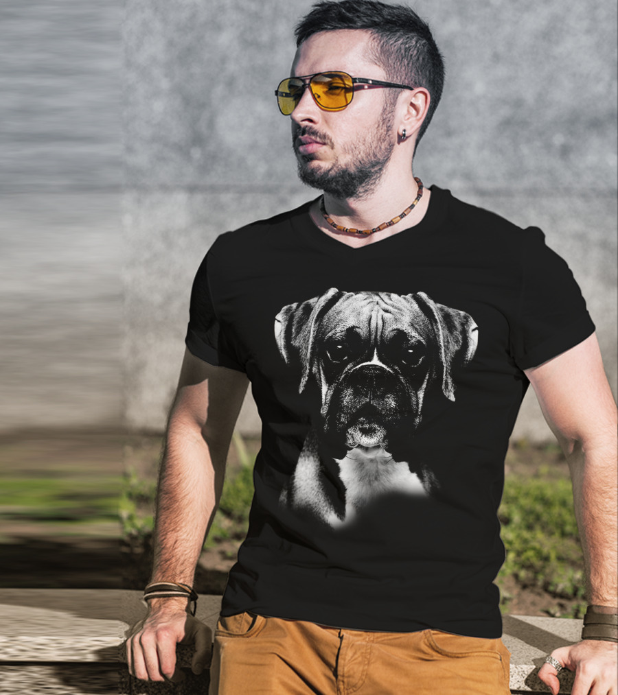 Boxer Dog Portrait Close-Up T-Shirt