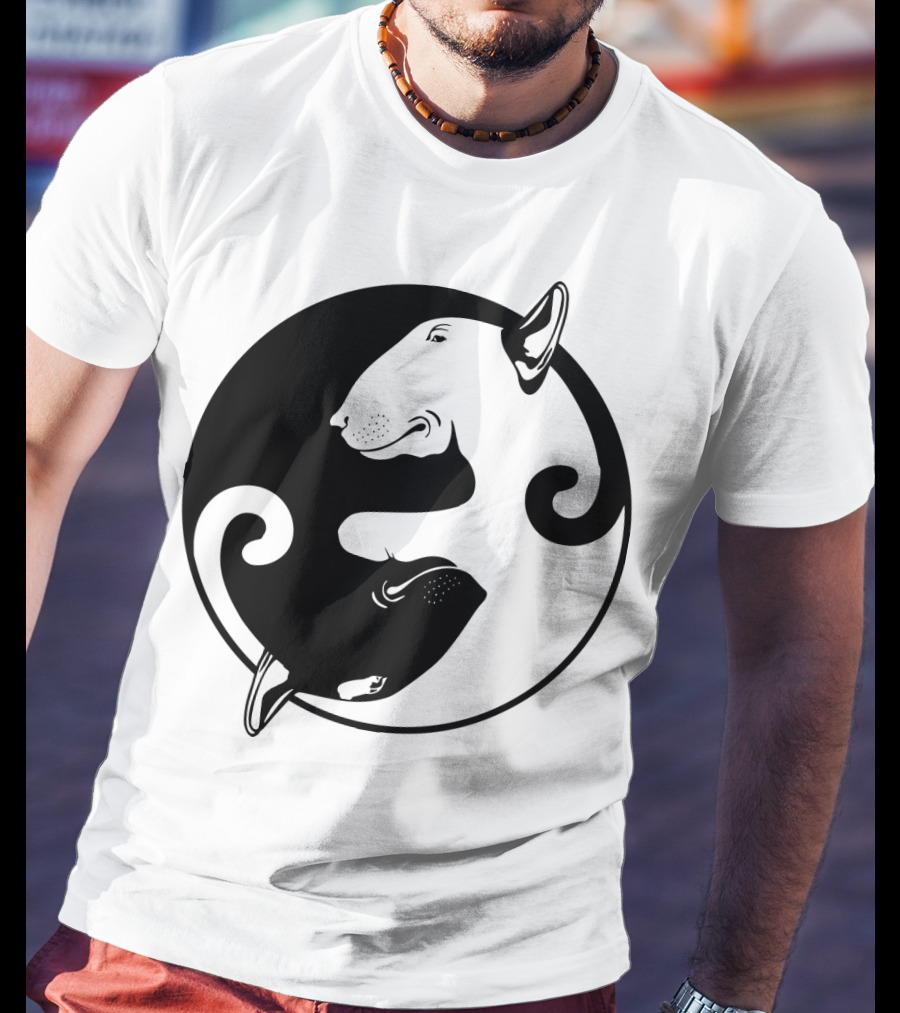 Yin Yang Bullterrier T-Shirt