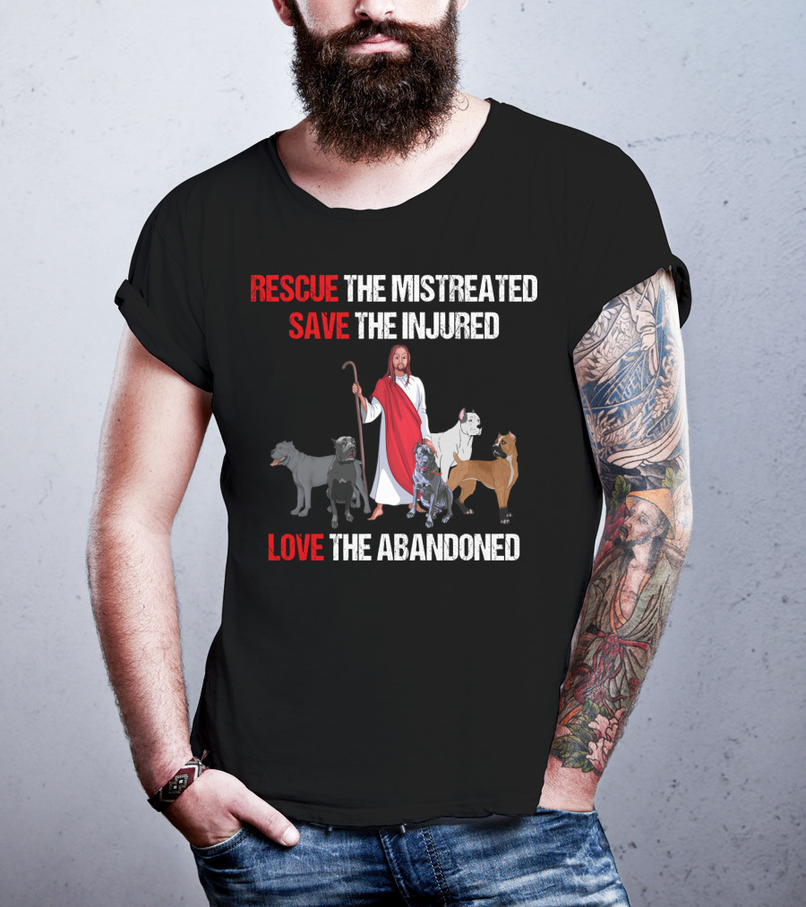 Rescue The Mistreated Save The Injured Love The Abandoned Cane Corso T-Shirt