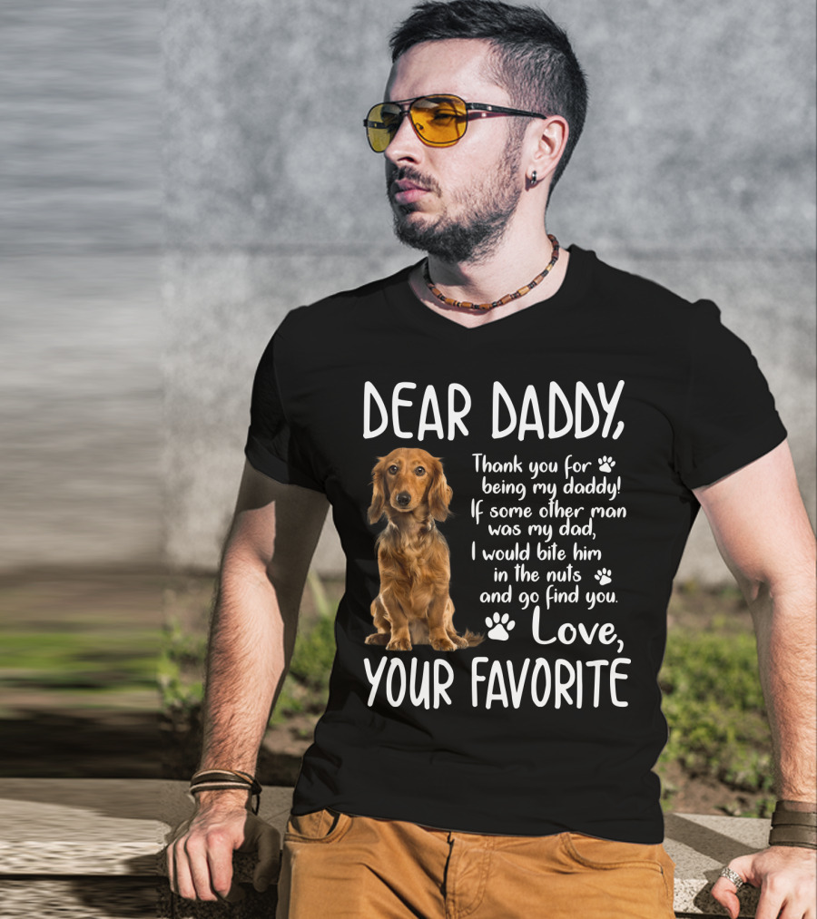 Dear Daddy Thank You For Being My Daddy Love Your Favorite Cocker Spaniel T-Shirt