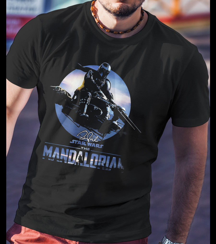 Star Wars The Mandalorian Mando Wild Ride Signature T-Shirt