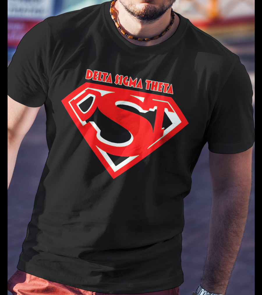 Delta Sigma Theta Superman Shield T-Shirt