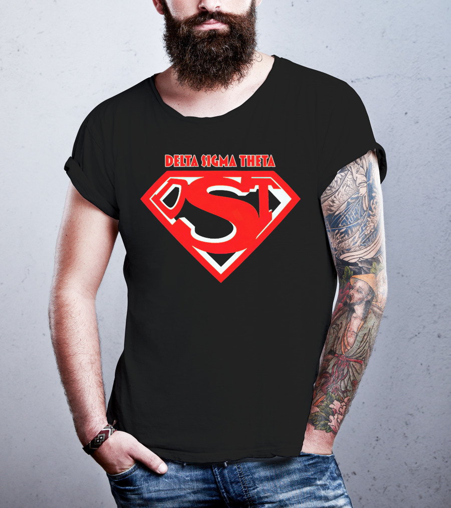 Delta Sigma Theta Superman Shield T-Shirt