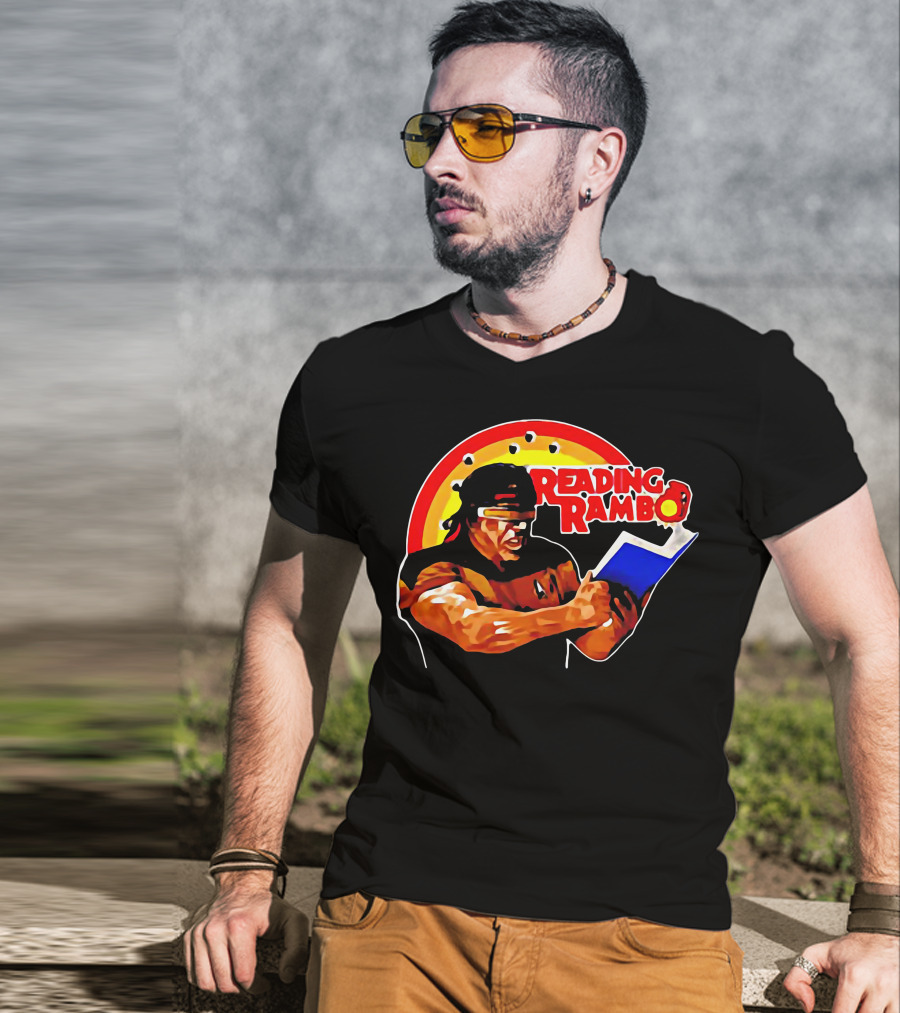 Reading Rambo Rainbow Book T-Shirt