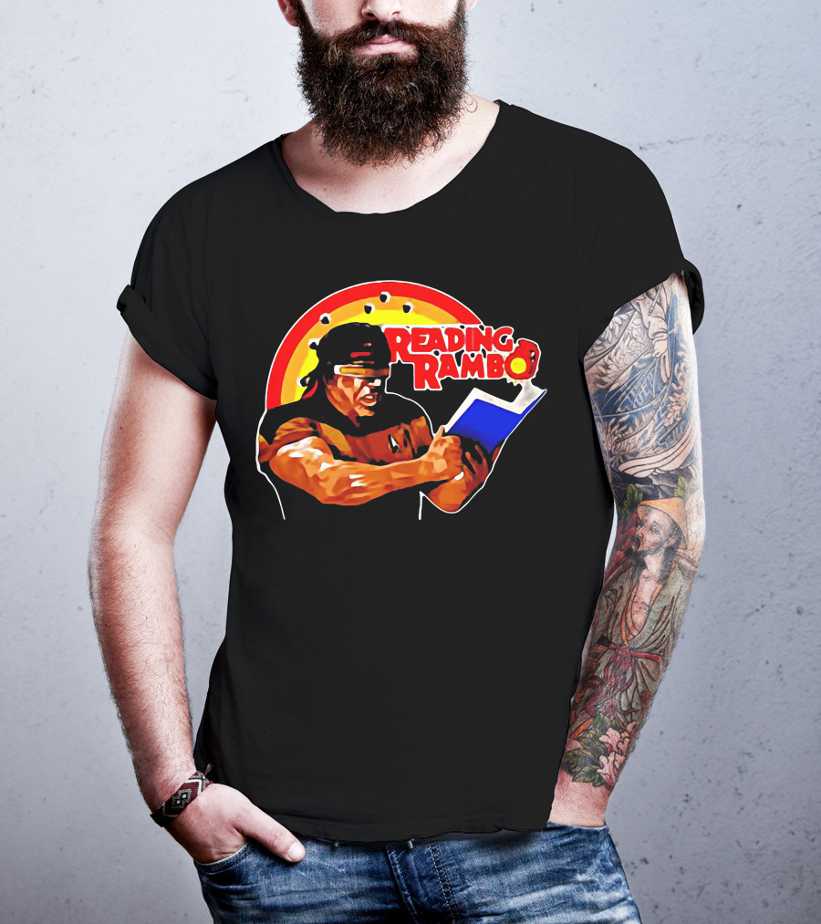 Reading Rambo Rainbow Book T-Shirt