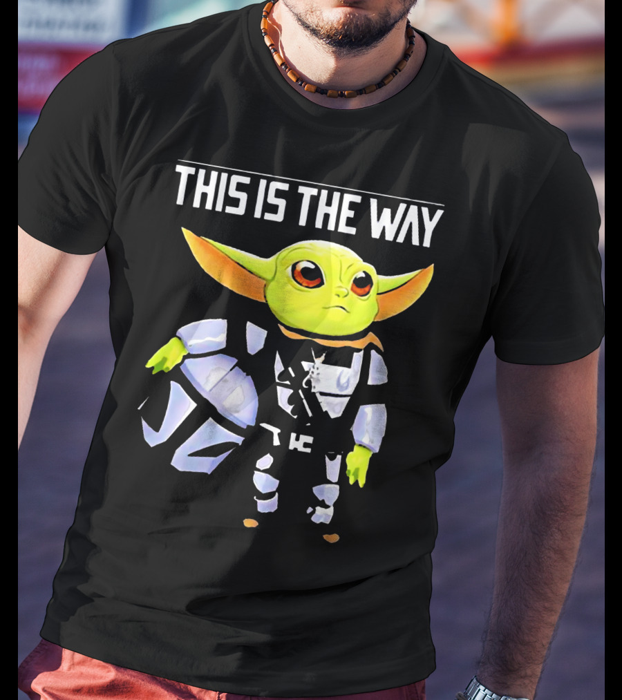The Child Grogu This Is The Way Mandalorian Helmet Character T-Shirt