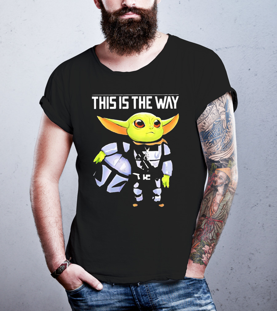 The Child Grogu This Is The Way Mandalorian Helmet Character T-Shirt