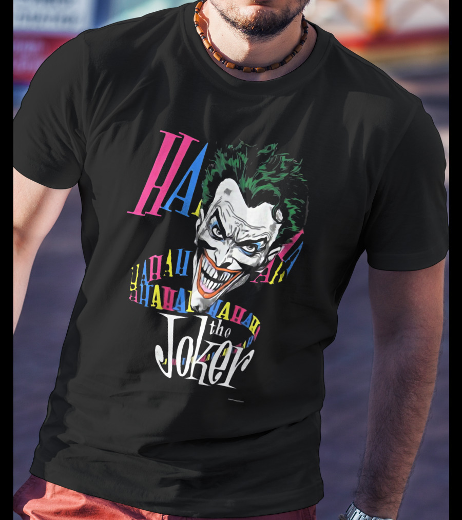 The Joker HAHA 1987 Brian Bolland Vintage DC Comic T-Shirt