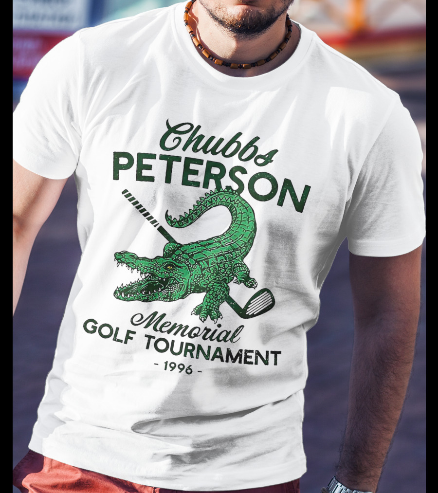 Chubbs Peterson Memorial Golf Tournament 1996 Crocodile With Golf Club T-Shirt