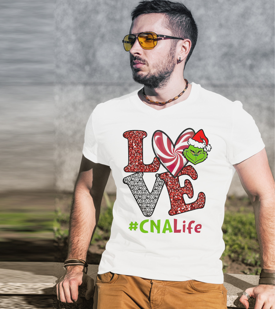 LOVE Grinch Heart #CNALife T-Shirt