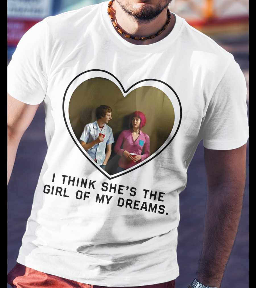I Think She's The Girl Of My Dreams Heart-Shaped Scene With Young Couple T-Shirt