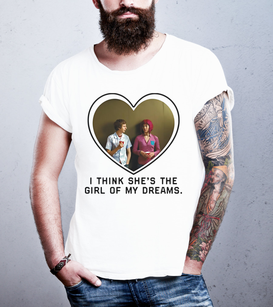 I Think She's The Girl Of My Dreams Heart-Shaped Scene With Young Couple T-Shirt