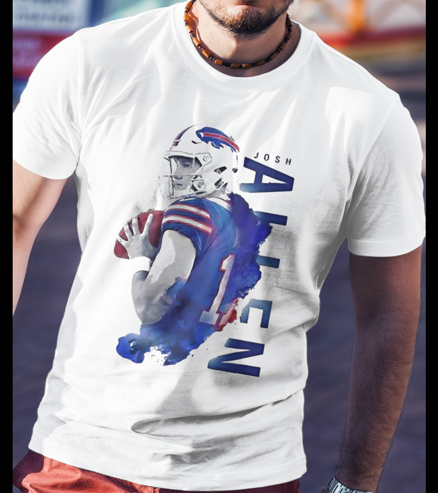 Josh Allen 17 Buffalo Bills NFL Quarterback T-Shirt