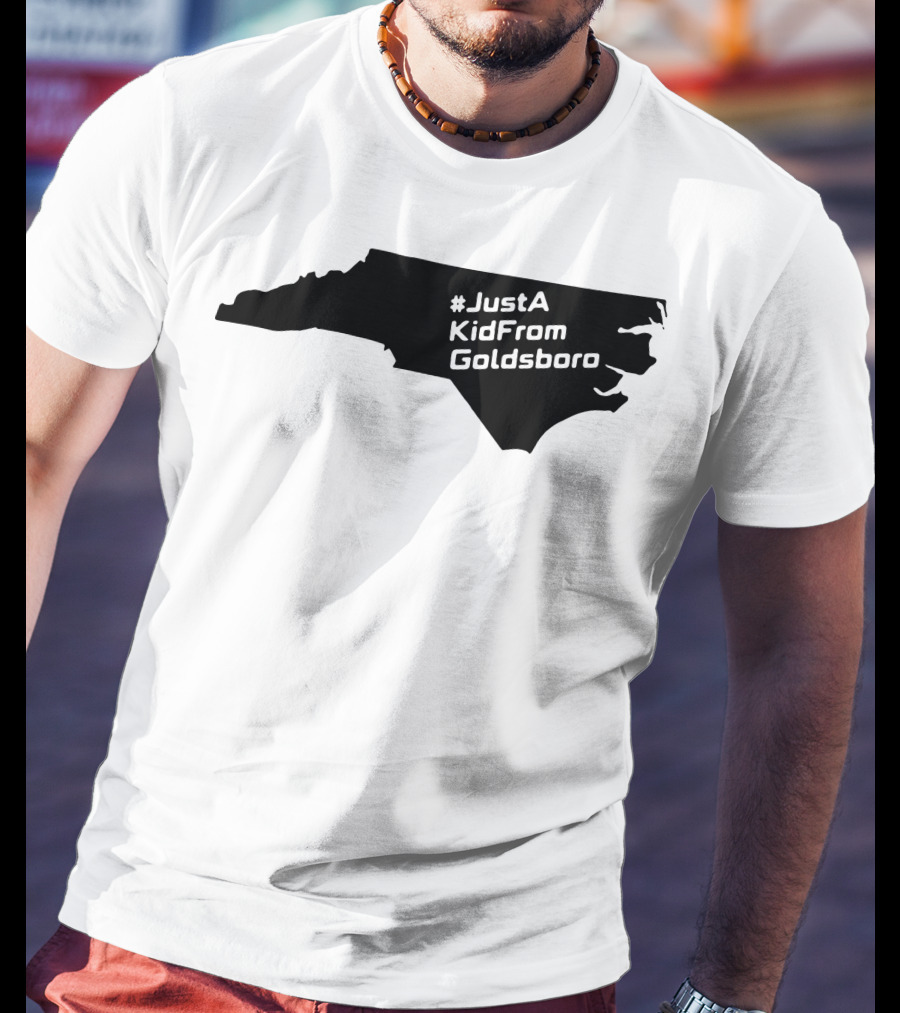 JustAKidFromGoldsboro North Carolina Map T-Shirt