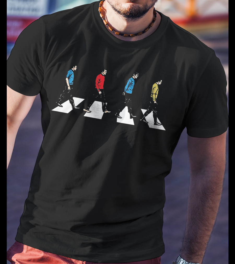 Star Trek Crew Members Cross Abbey Road T-Shirt